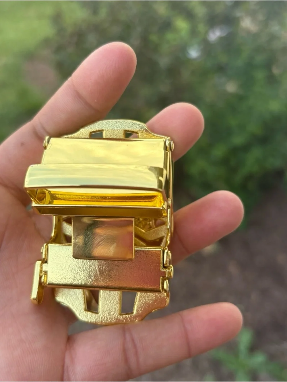 Gold Plated Decorative Money Clip with Crystal Accent